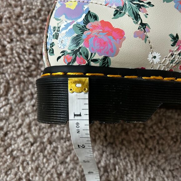 Dr. Martens 1460 Floral Mash Up Leather Lace Up Combat Boots Size 7 - Picture 12 of 12